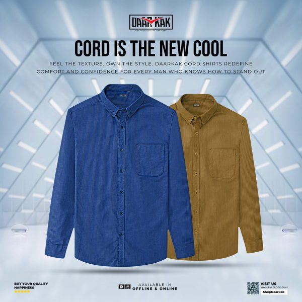 DaarKak Special Cord Shirt - Combo of 2 - SDK267/269