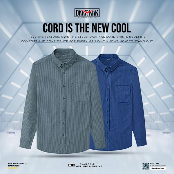 DaarKak Special Cord Shirt - Combo of 2 - SDK267/268