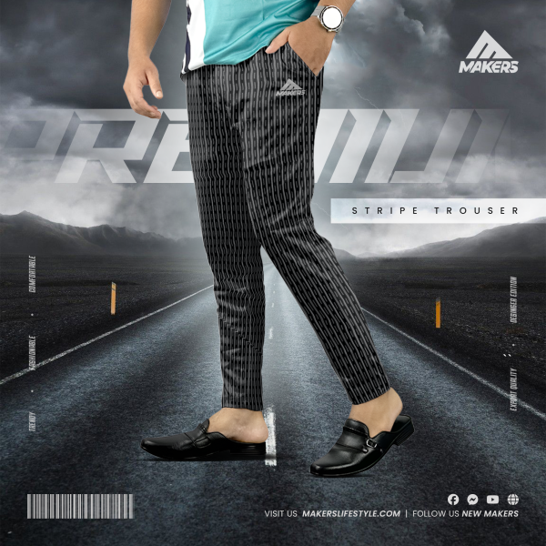 TR-3 Men's Cotton Stripe Trouser