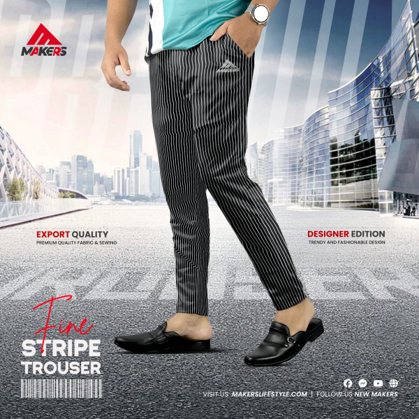 TR-4 Men's Cotton Stripe Trouser
