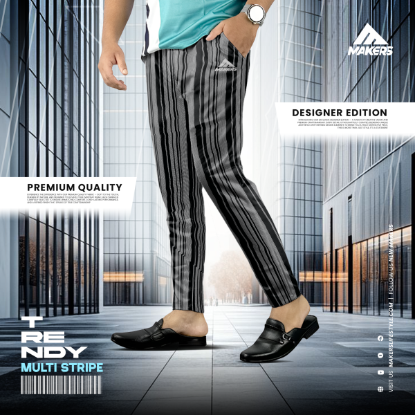 TR-5 Men's Cotton Stripe Trouser.