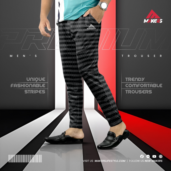 TR-6 Men's Cotton stripe Trouser