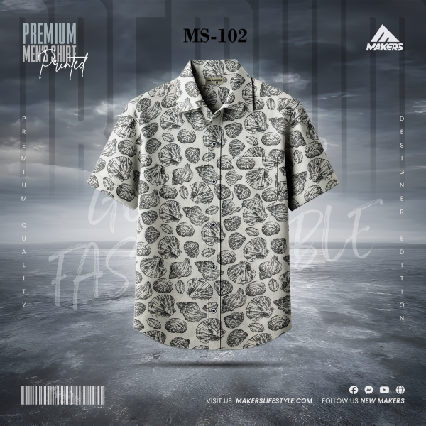 Men's AOP Cotton Shirt MS-2