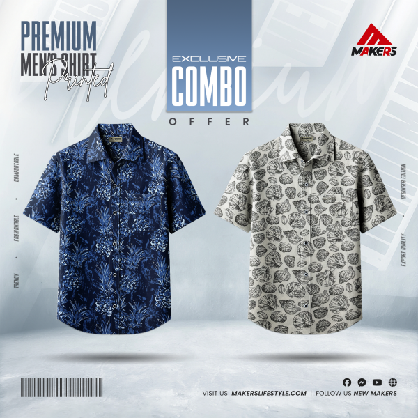 2pcs Combo Cotton Shirt MS1+MS2.